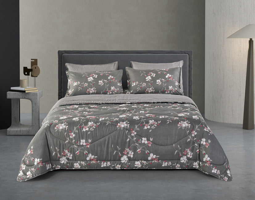 Epinova Silkysoft Printed 980TC EVP9243 Bedsheet | Fitted Sheet Set | Bedset