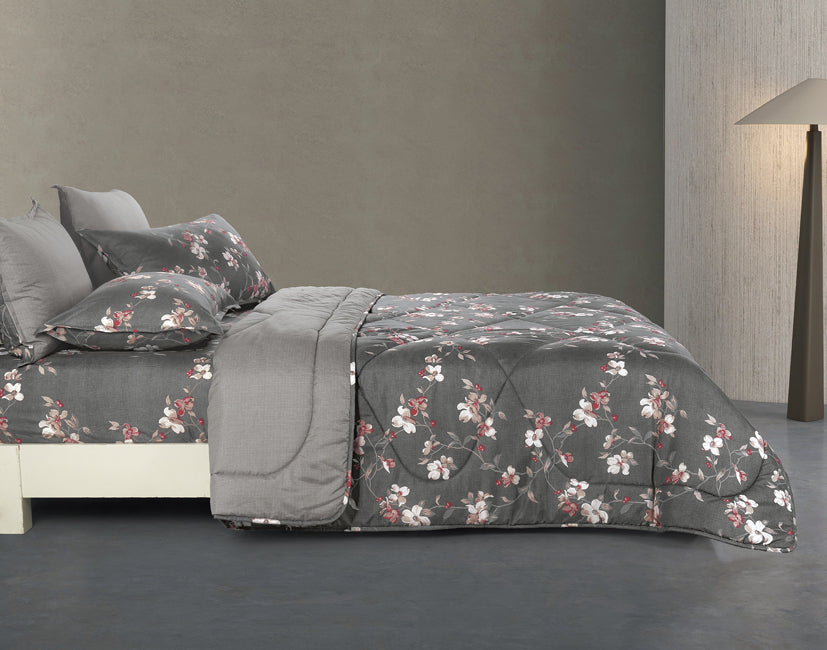 Epinova Silkysoft Printed 980TC EVP9243 Bedsheet | Fitted Sheet Set | Bedset