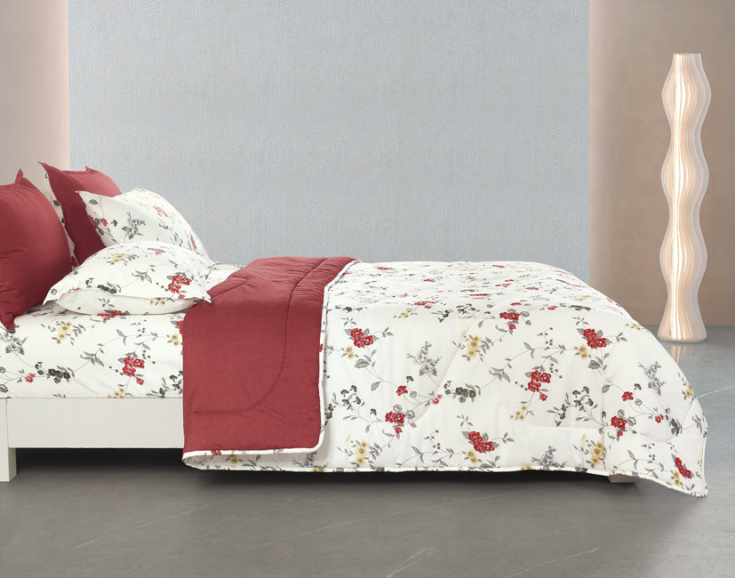 Epinova Silkysoft Printed 980TC EVP9244 Bedsheet | Fitted Sheet Set | Bedset