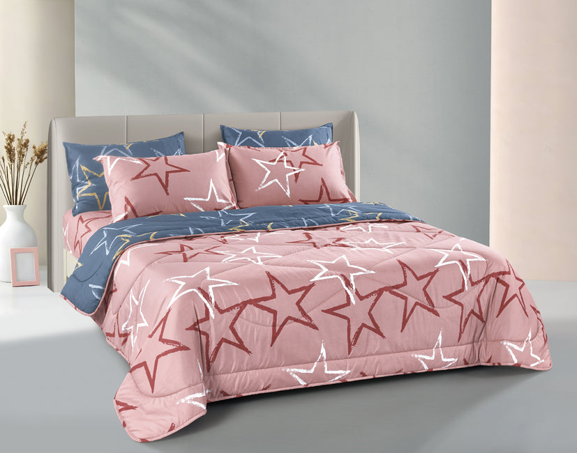 Epinova Silkysoft Printed 980TC EVP9245 Bedsheet | Fitted Sheet Set | Bedset