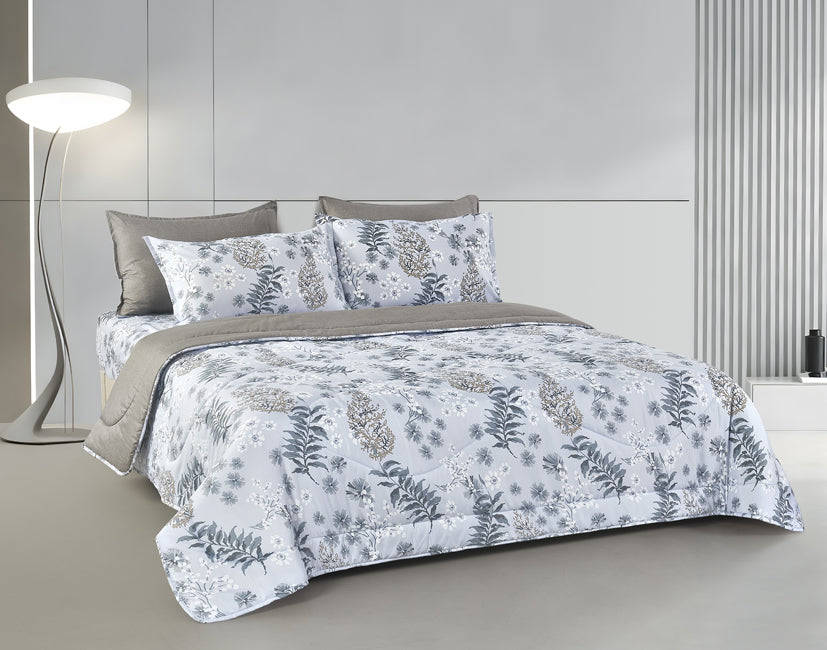 Epinova Silkysoft Printed 980TC EVP9246 Bedsheet | Fitted Sheet Set | Bedset