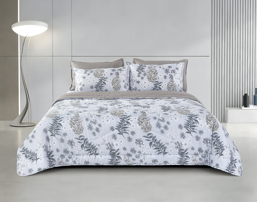 Epinova Silkysoft Printed 980TC EVP9246 Bedsheet | Fitted Sheet Set | Bedset