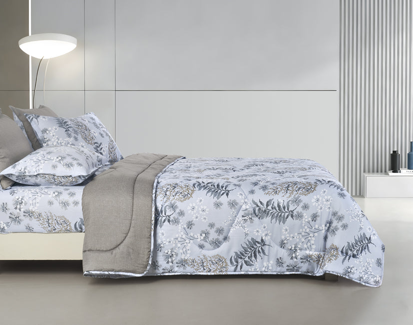 Epinova Silkysoft Printed 980TC EVP9246 Bedsheet | Fitted Sheet Set | Bedset