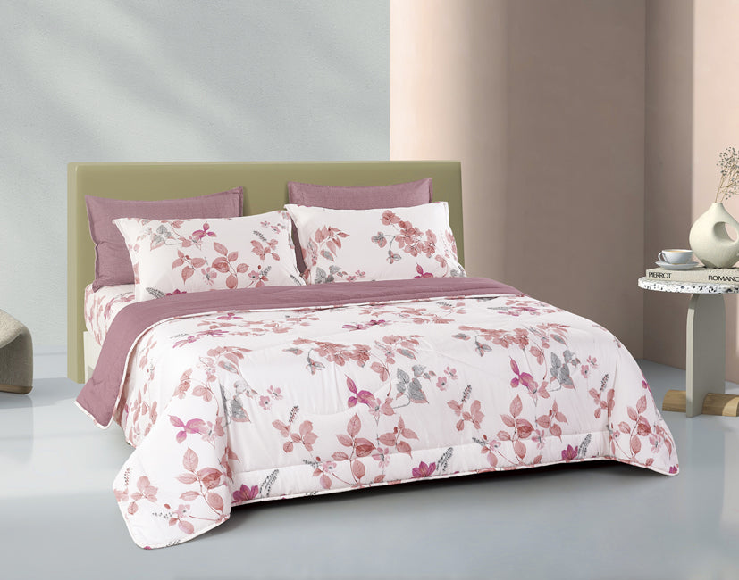 Epinova Silkysoft Printed 980TC EVP9247 Bedsheet | Fitted Sheet Set | Bedset