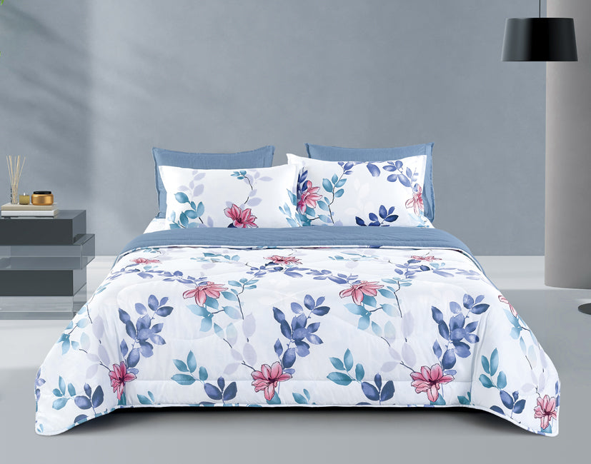 Epinova Silkysoft Printed 980TC EVP9249 Bedsheet | Fitted Sheet Set | Bedset