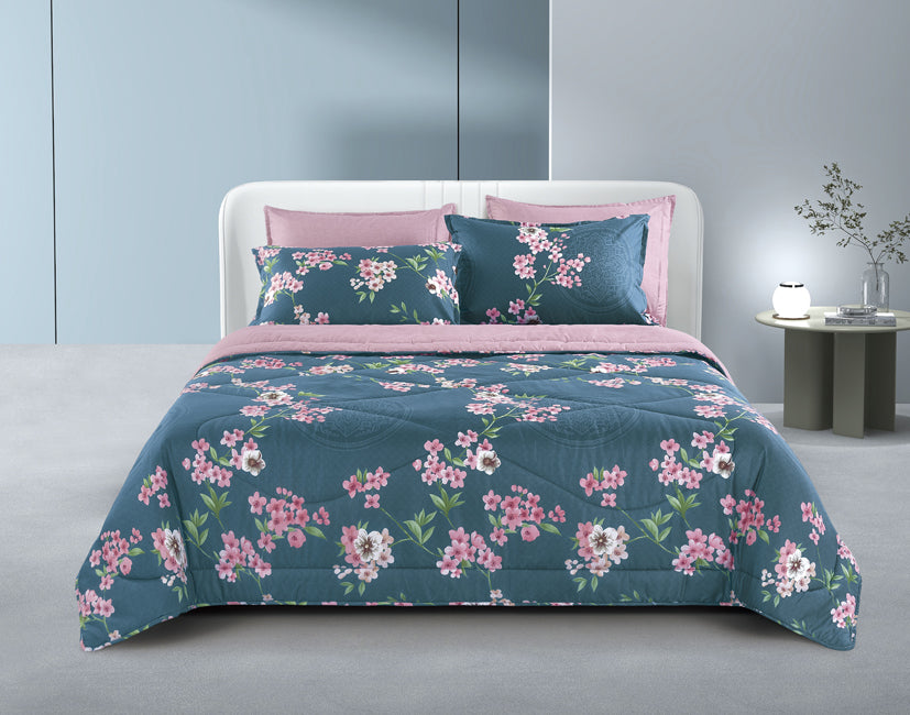 Epinova Silkysoft Printed 980TC EVP9250 Bedsheet | Fitted Sheet Set | Bedset