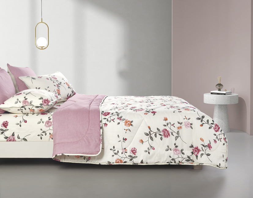 Epinova Silkysoft Printed 980TC EVP9251 Bedsheet | Fitted Sheet Set | Bedset