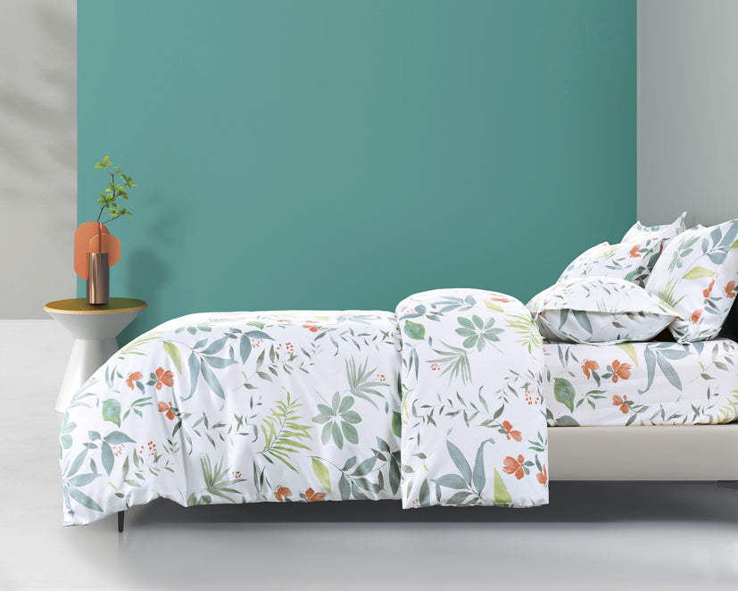 Epinova Silkysoft Printed 980TC EVP9255 Bedsheet | Fitted Sheet Set | Bedset