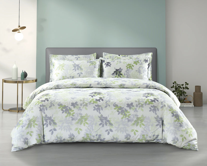 Epinova Silkysoft Printed 980TC EVP9256 Bedsheet | Fitted Sheet Set | Bedset