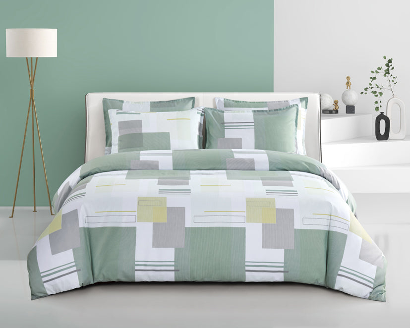 Epinova Silkysoft Printed 980TC EVP9257 Bedsheet | Fitted Sheet Set | Bedset