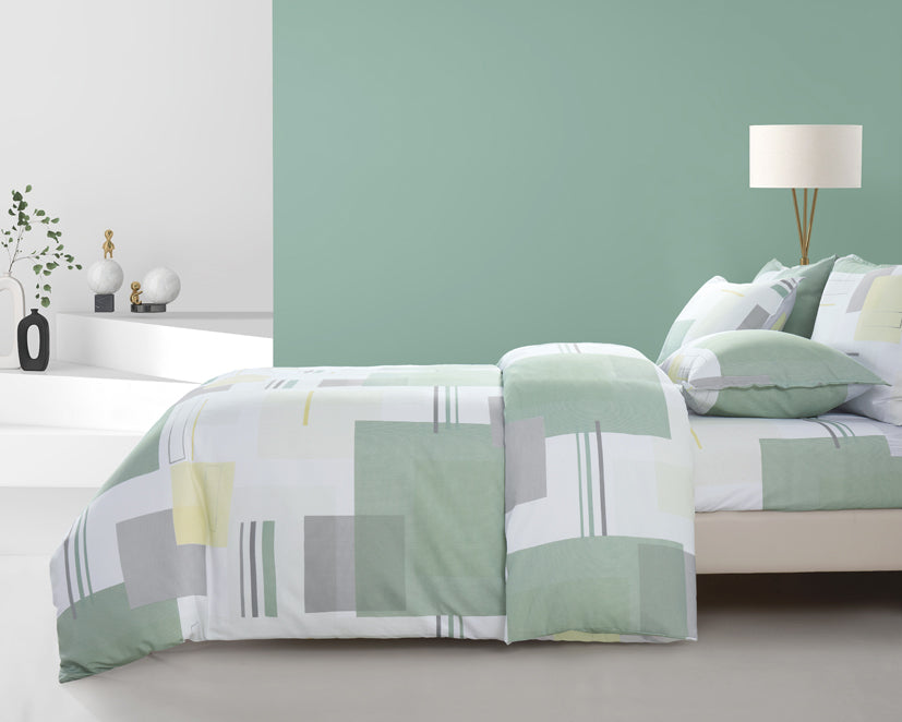 Epinova Silkysoft Printed 980TC EVP9257 Bedsheet | Fitted Sheet Set | Bedset