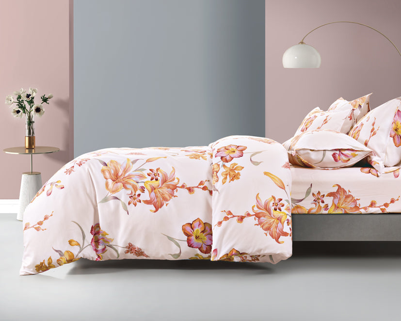 Epinova Silkysoft Printed 980TC EVP9260 Bedsheet | Fitted Sheet Set | Bedset