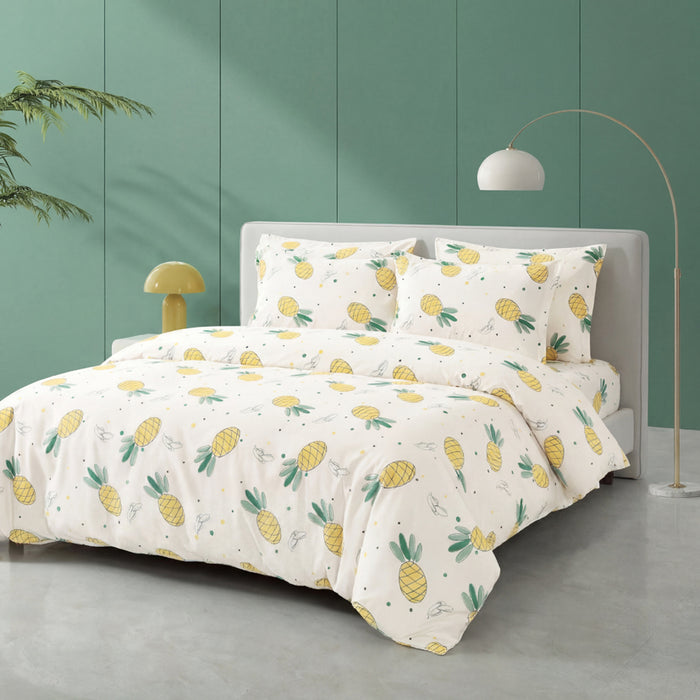 Epinova Silkysoft Printed 980TC EVP9261 Bedsheet | Fitted Sheet Set | Bedset