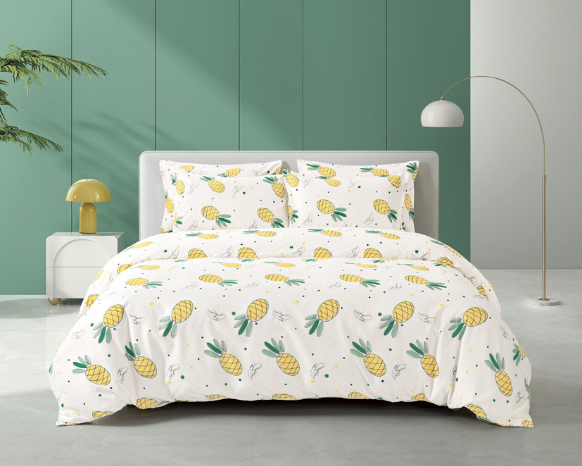 Epinova Silkysoft Printed 980TC EVP9261 Bedsheet | Fitted Sheet Set | Bedset