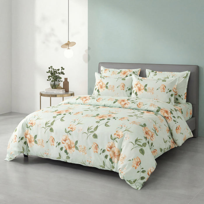 Epinova Silkysoft Printed 980TC EVP9263 Bedsheet | Fitted Sheet Set | Bedset