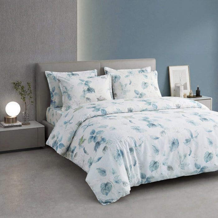 Epinova Silkysoft Printed 980TC EVP9268 Bedsheet | Fitted Sheet Set | Bedset