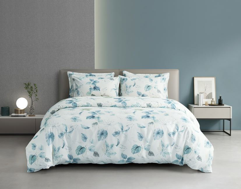 Epinova Silkysoft Printed 980TC EVP9268 Bedsheet | Fitted Sheet Set | Bedset