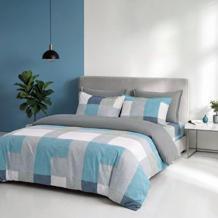 Epinova Silkysoft Printed 980TC EVP9272 Bedsheet | Fitted Sheet Set | Bedset