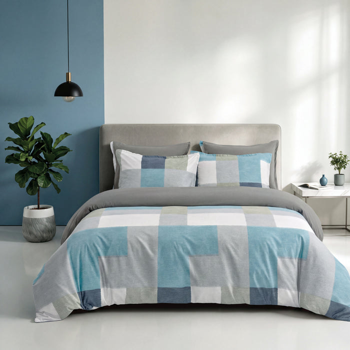 Epinova Silkysoft Printed 980TC EVP9272 Bedsheet | Fitted Sheet Set | Bedset