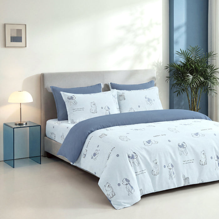 Epinova Silkysoft Printed 980TC EVP9275 Bedsheet | Fitted Sheet Set | Bedset