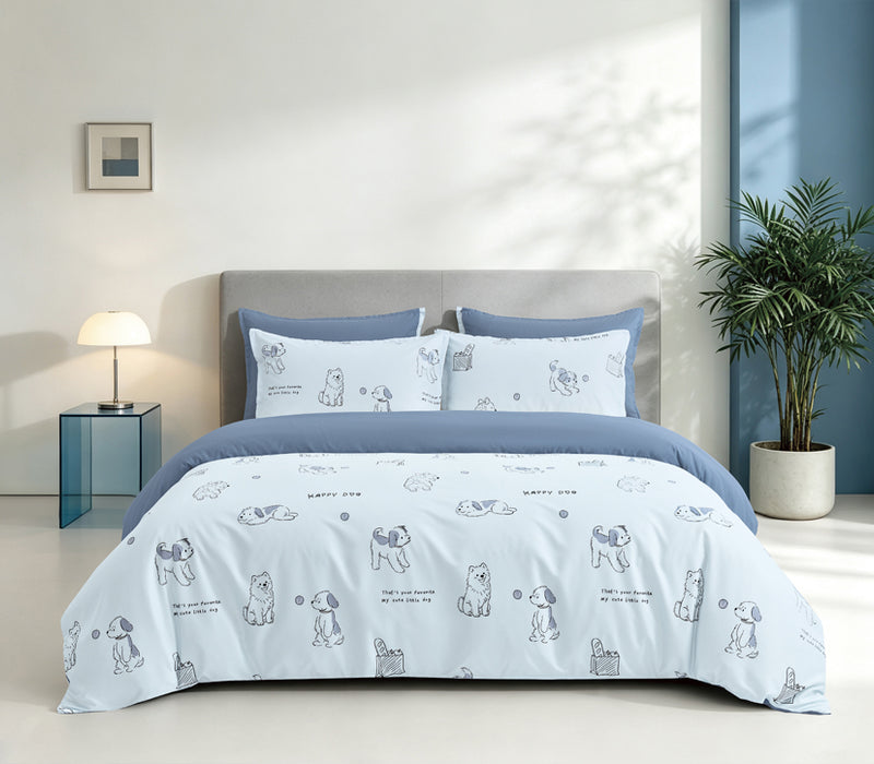 Epinova Silkysoft Printed 980TC EVP9275 Bedsheet | Fitted Sheet Set | Bedset