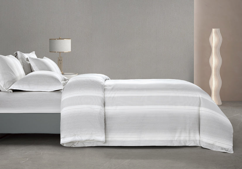 Epinova Urutora Series 1000TC Stonewashed Yarn-Dyed Bedsheet | Fitted Sheet | Bedset (Platinum)