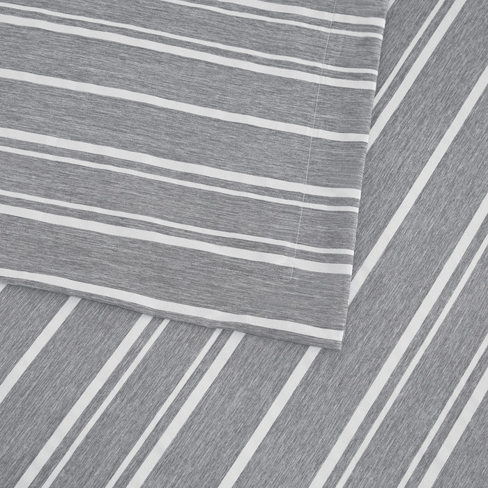 Epinova Urutora Series 1000TC Stonewashed Yarn-Dyed Bedsheet | Fitted Sheet | Bedset (Slate Grey)