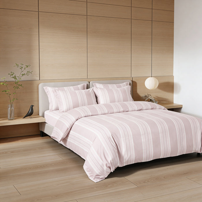 Epinova Urutora Series 1000TC Stonewashed Yarn-Dyed Bedsheet | Fitted Sheet | Bedset (Hushed Violet)