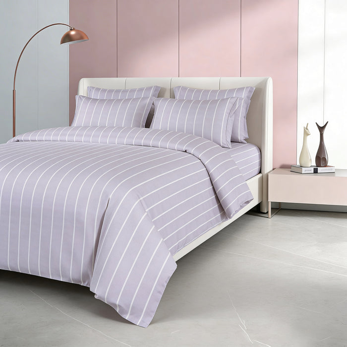 Epinova Urutora Series 1000TC Stonewashed Yarn-Dyed Bedsheet | Fitted Sheet | Bedset (Thistle)