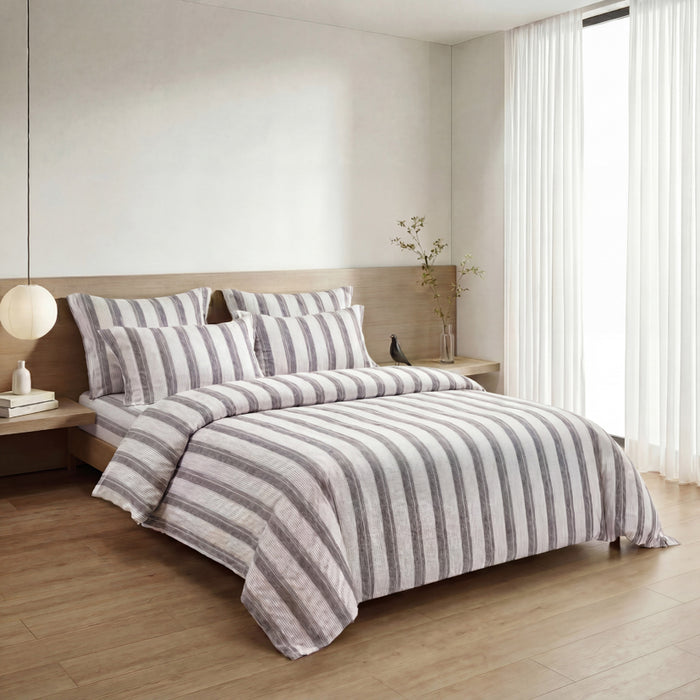 Epinova Urutora Series 1000TC Stonewashed Yarn-Dyed Bedsheet | Fitted Sheet | Bedset (Skyrocket)