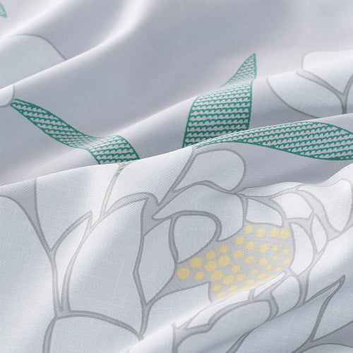 Epitex 1200TC Hybrid Botanic Silk Printed Fitted Sheet Set | Bedsheet | Bedset | Bedding