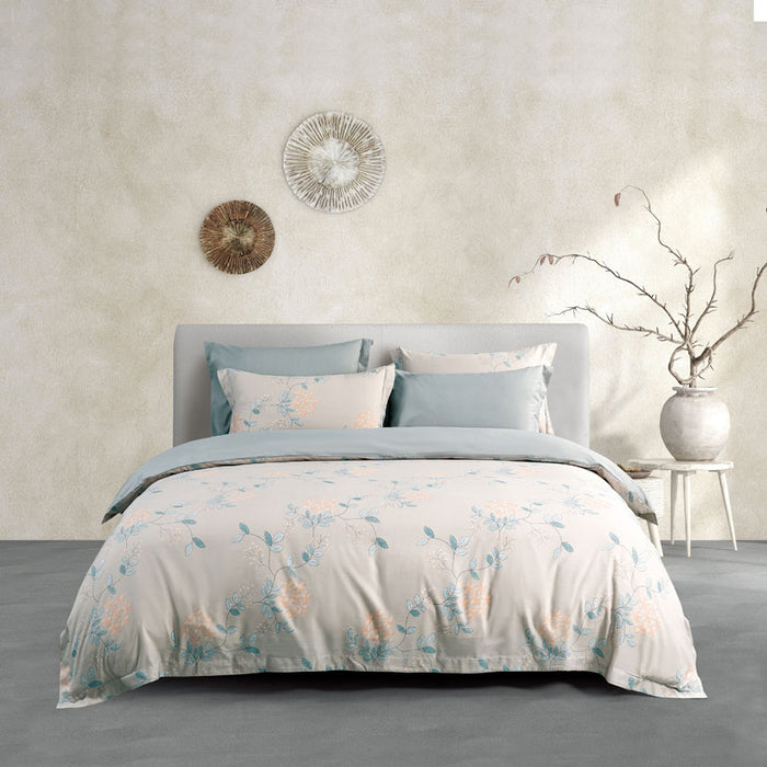 Epitex 1200TC Hybrid Botanic Silk Printed Fitted Sheet Set | Bedsheet | Bedset | Bedding