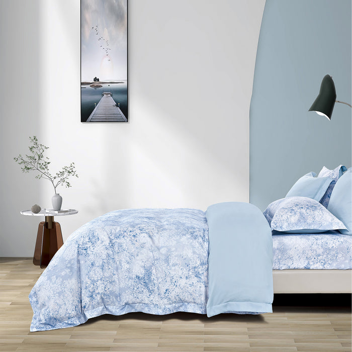 Epitex 1200TC Hybrid Botanic Silk Printed Fitted Sheet Set | Bedsheet | Bedset | Bedding