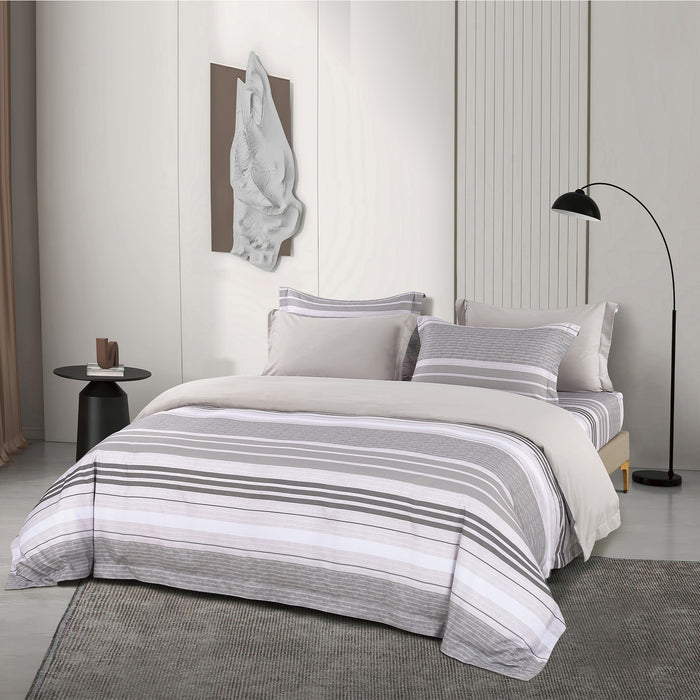 Epitex 1200TC Hybrid Botanic Silk Printed Fitted Sheet Set | Bedsheet | Bedset | Bedding