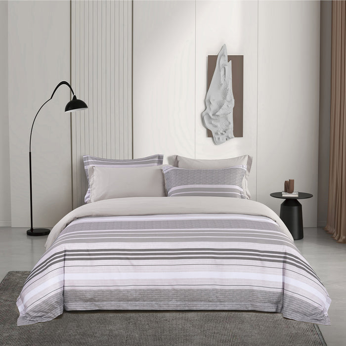 Epitex 1200TC Hybrid Botanic Silk Printed Fitted Sheet Set | Bedsheet | Bedset | Bedding