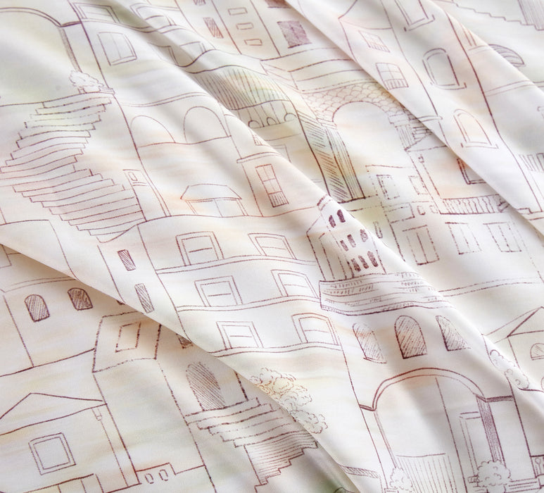 Epitex 1200TC Hybrid Botanic Silk Printed Fitted Sheet Set | Bedsheet | Bedset | Bedding