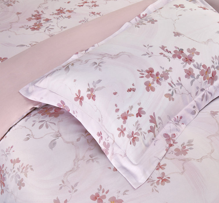 Epitex 1200TC Hybrid Botanic Silk Printed Fitted Sheet Set | Bedsheet | Bedset | Bedding (Etheral)