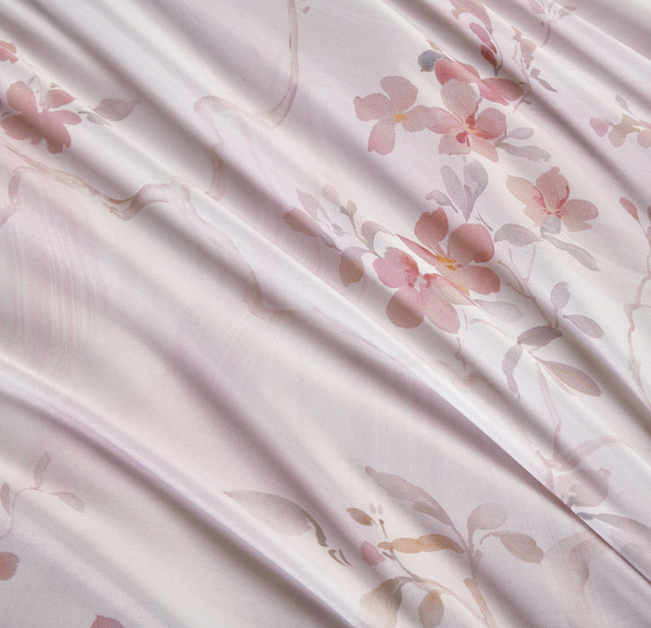 Epitex 1200TC Hybrid Botanic Silk Printed Fitted Sheet Set | Bedsheet | Bedset | Bedding (Etheral)