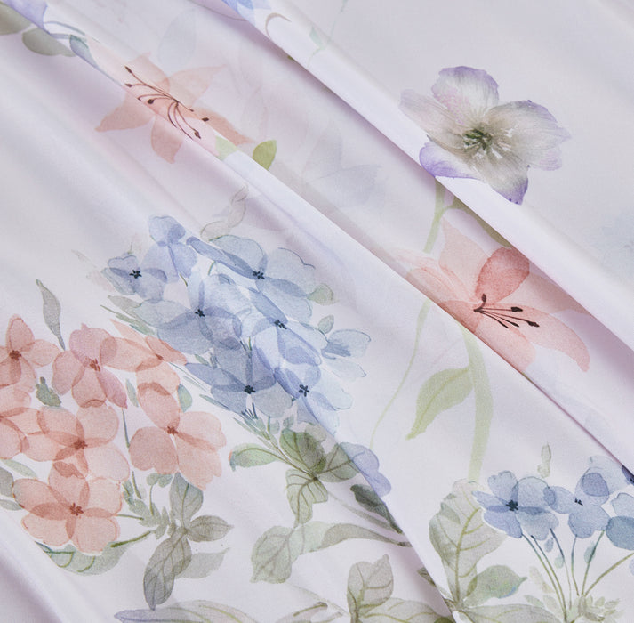 Epitex 1200TC Hybrid Botanic Silk Printed Fitted Sheet Set | Bedsheet | Bedset | Bedding (Guloria)