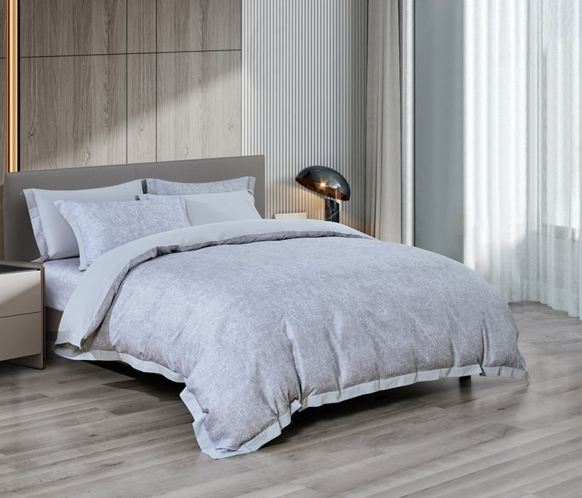 Epitex 1200TC Hybrid Botanic Silk Printed Fitted Sheet Set | Bedsheet | Bedset | Bedding