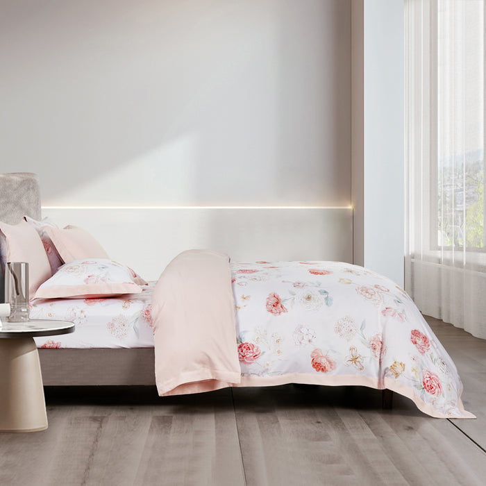 Epitex 1200TC Hybrid Botanic Silk Printed Fitted Sheet Set | Bedsheet | Bedset | Bedding