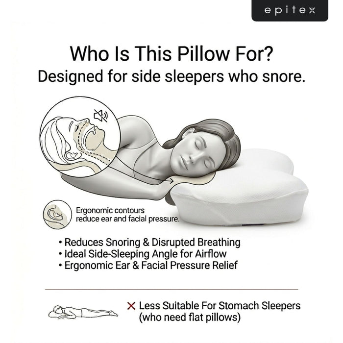 EPITEX SNOREASE ANTI-SNORE PILLOW