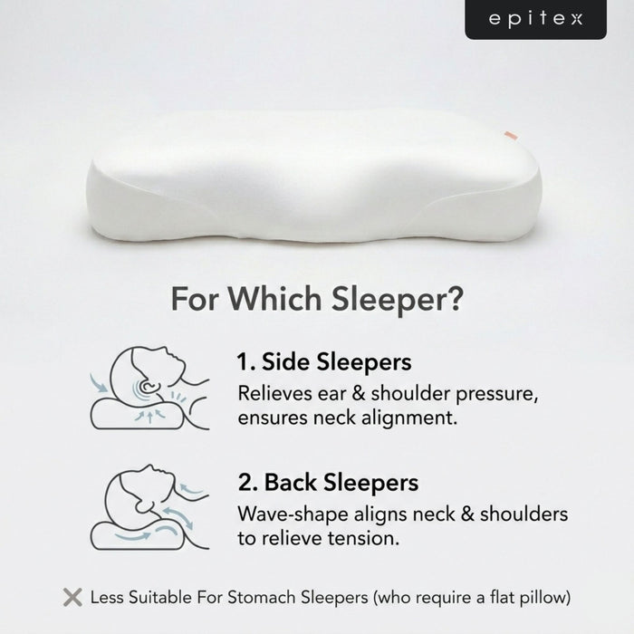 EPITEX DUALCORE SIDE-HUG COZY PILLOW