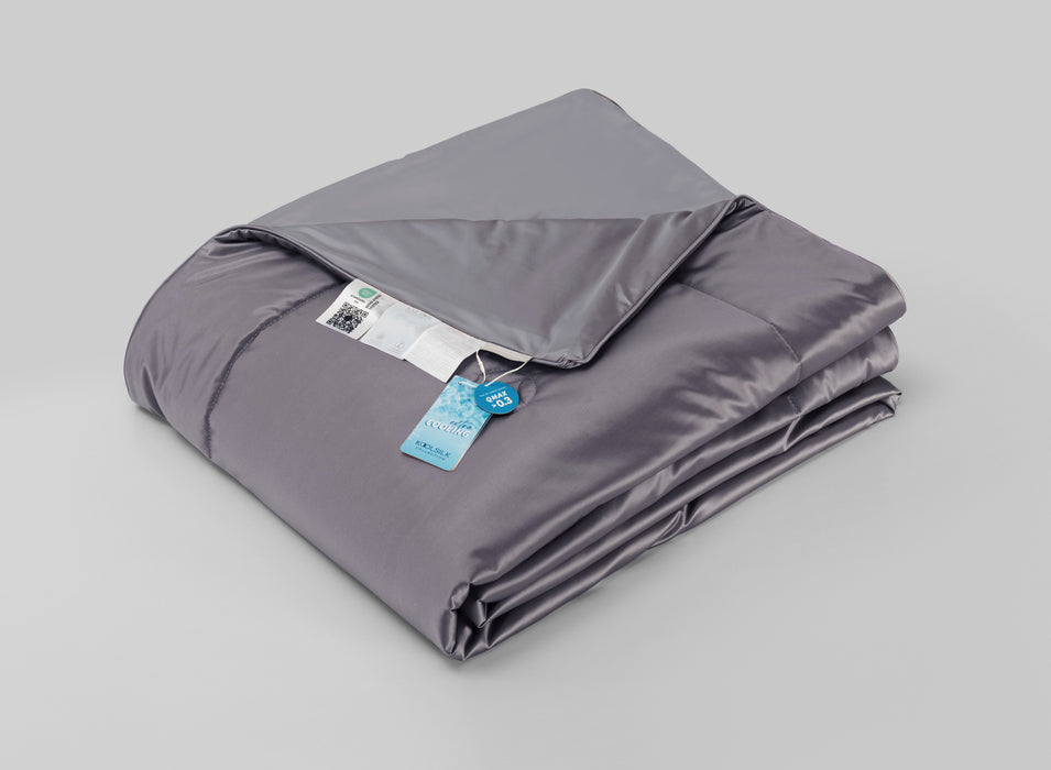 EPITEX KOOLSILK COLLECTION COOLING BLANKET - SINGLE 140X190CM (KOO119 Cool Grey)