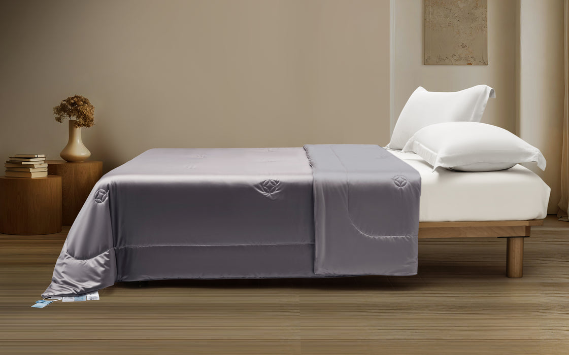 EPITEX KOOLSILK COLLECTION COOLING BLANKET - SINGLE 140X190CM (KOO119 Cool Grey)