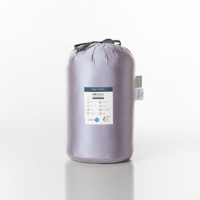 EPITEX KOOLSILK COLLECTION COOLING BLANKET - SINGLE 140X190CM (KOO120 Crystal Lilac)