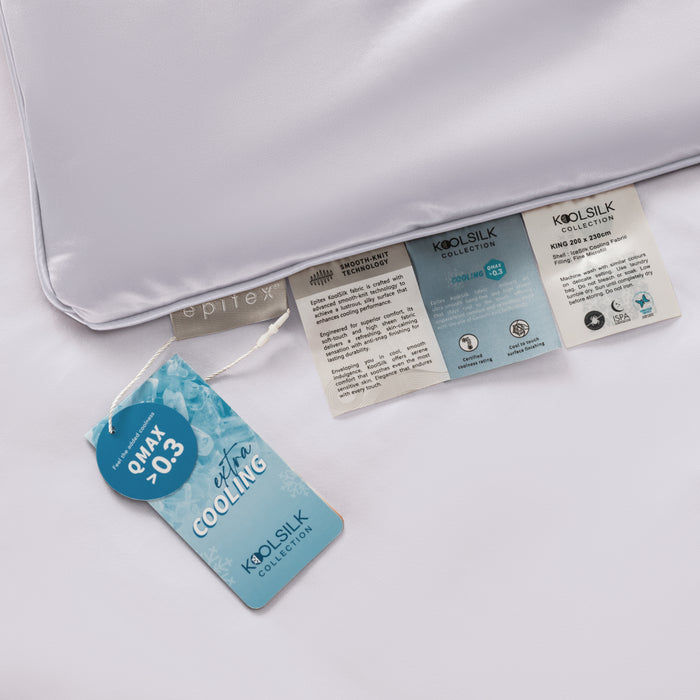 EPITEX KOOLSILK COLLECTION COOLING BLANKET - SINGLE 140X190CM (KOO120 Crystal Lilac)