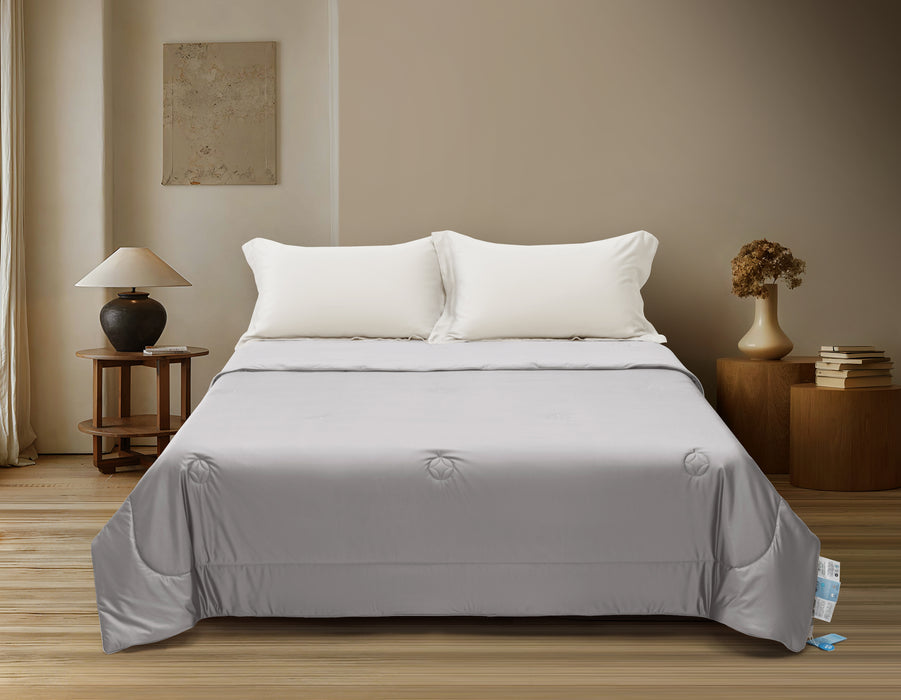 EPITEX KOOLSILK COLLECTION COOLING BLANKET - SINGLE 140X190CM (KOO122 Grey)