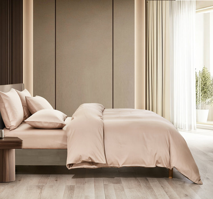 Epitex LYOCOOL CHROMA 1200TC Bedsheet | Fitted Sheet Set | Bedset (Tan)