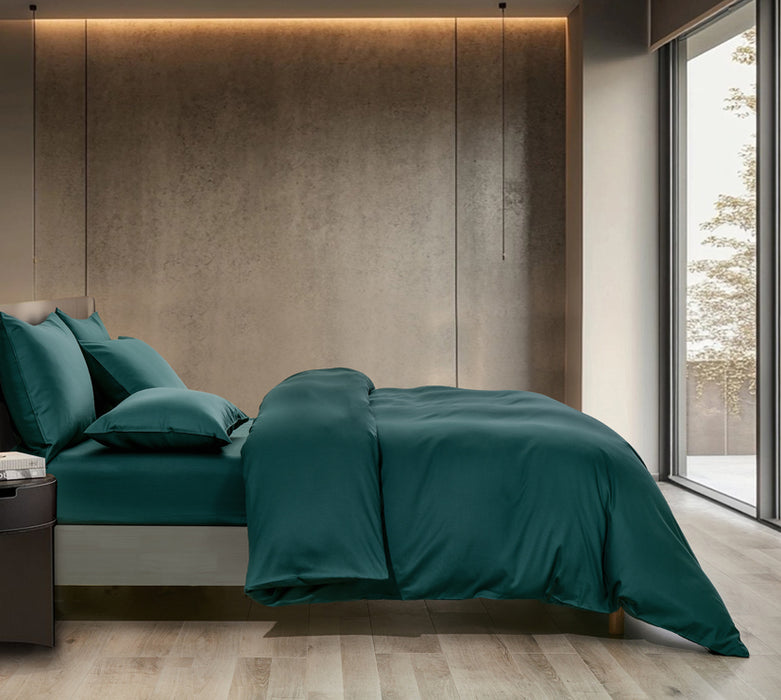 Epitex LYOCOOL CHROMA 1200TC Bedsheet | Fitted Sheet Set | Bedset (Forest Green)